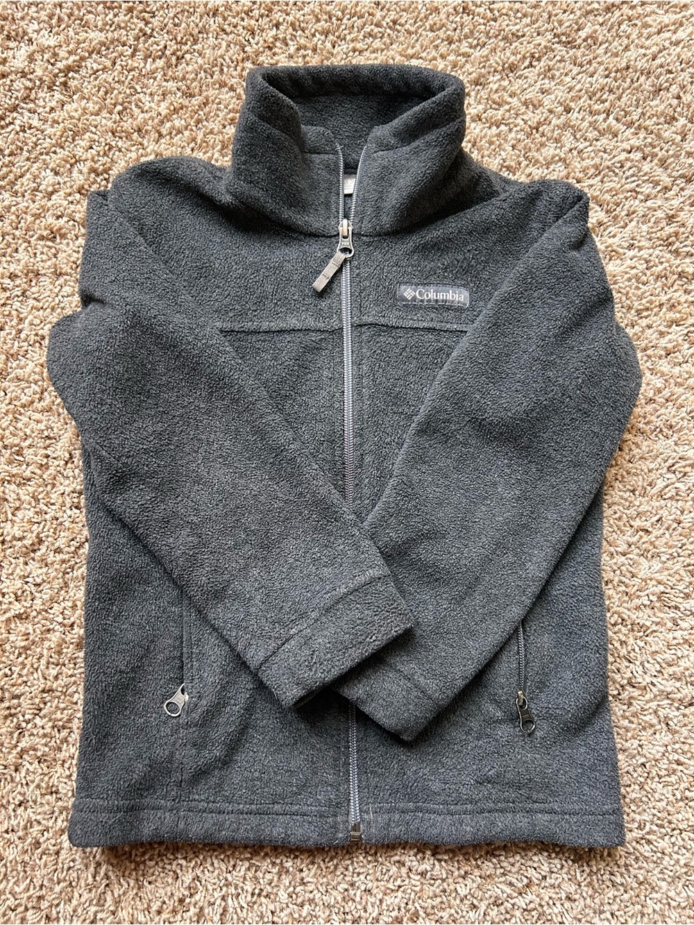 Columbia Gray Sherpa Fleece Jacket